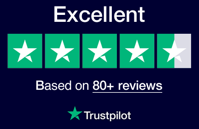 Rated excellent on Trustpilot based on 70+ reviews
